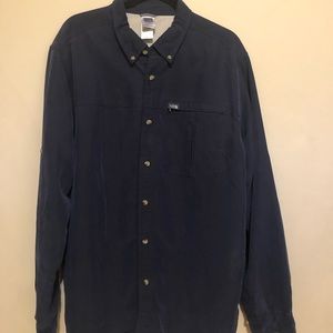 North face navy blue shirt
